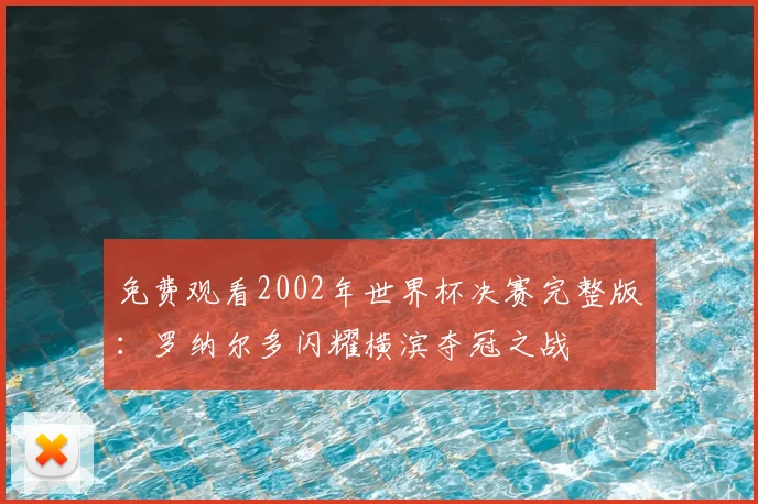 免费观看2002年世界杯决赛完整版：罗纳尔多闪耀横滨夺冠之战